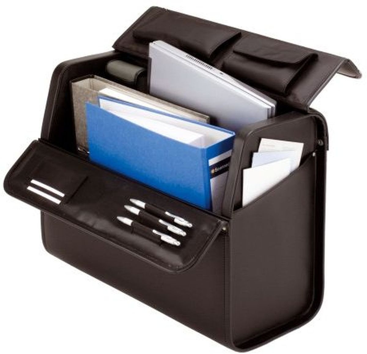 Alassio® Aktentasche Pilotenkoffer Mondo 46x38x22cm Lederimitat schwarz von Alassio®