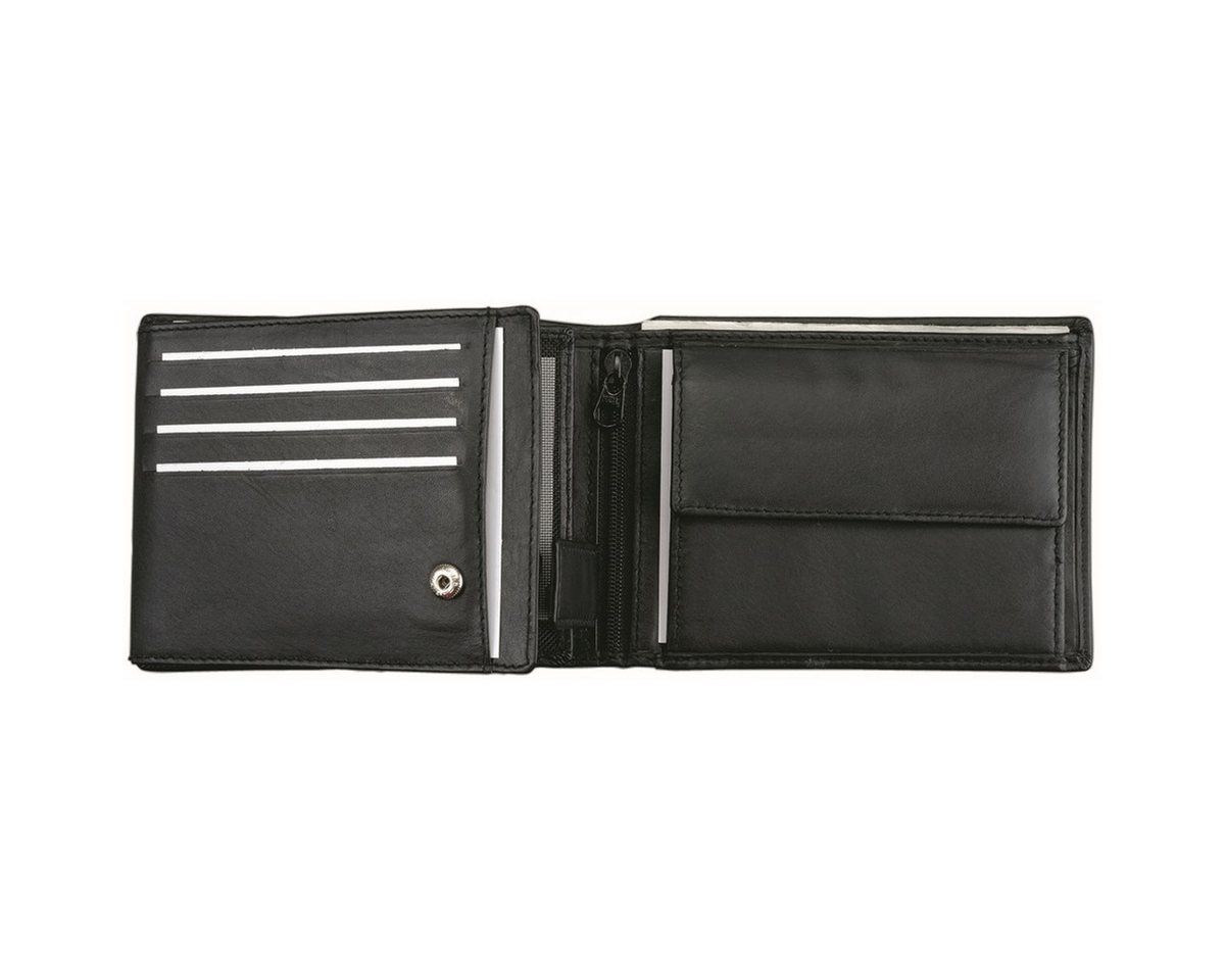 Alassio® Gürteltasche Geldbörse Querformat 12x9x2cm Leder schwarz von Alassio®