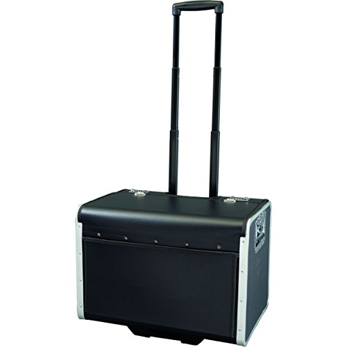 ALASSIO 45048 Trolley Aktenkoffer Parma aus Lederimitat, schwarz, ca. 37 x 53 x 37 cm, mit 2 TSA Zahlenschlösser von ALASSIO