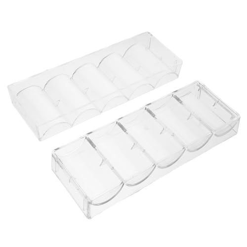 Alasum 2stücke Acryl Pokerchip Tablett Kapazität Transparent Chip Organizer Für Partys Zu Hause Pokerchip Halter von Alasum
