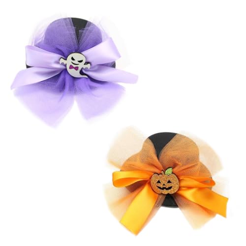 Alasum 2stücke Halloween Bowler Hat Haarschmuck Für Damen Süße Haarspangen Für Cosplay Und Festlichkeiten Für Erwachsene von Alasum