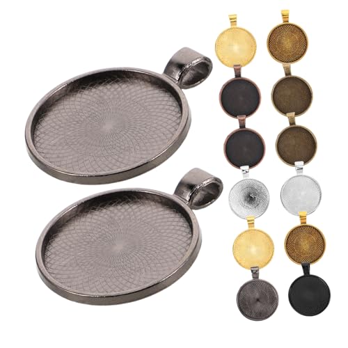 Alasum 40 Stück Teiliges Runde Schmuckanhänger Trays aus Metall Blanke Bezel Basis für Diy Halsketten und Armbänder Robuste Polierte Anhänger für Vielseitige Schmuckherstellung von Alasum
