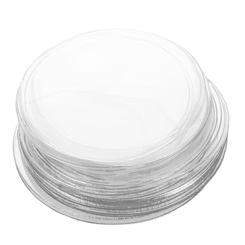 Alasum 60 Stück Teiliges Klare Runde Badge Schutzhüllen Stoßfeste Kratzfeste Abzeichen Schutzhüllen Transparente Badge Cover für Umfassenden Schutz und Lange Haltbarkeit von Alasum