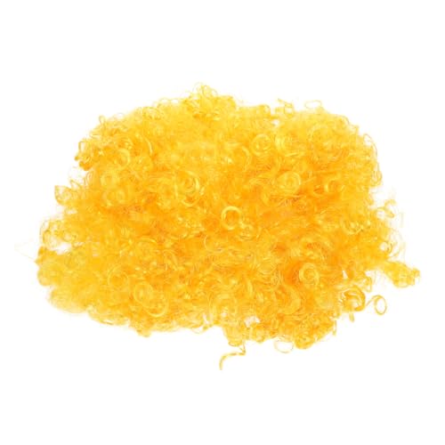 Alasum Gelbe Afro Perücke Für Erwachsene Kostüm Und Karnevalsperücke Für Halloween Cosplay Mottopartys Und Mehr Leicht Glänzend Und Wiederverwendbar von Alasum