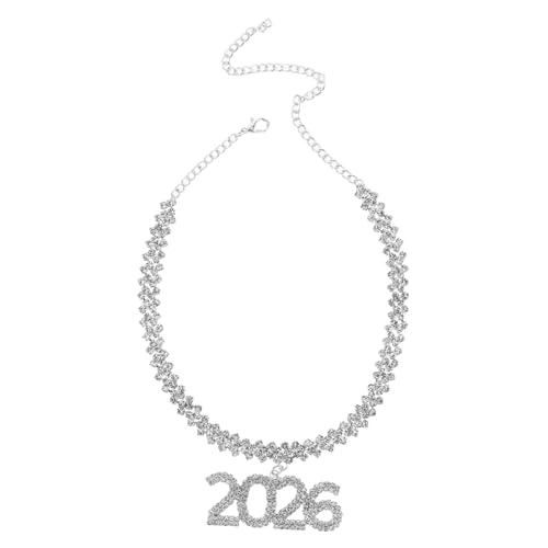 Alasum Bling Strass Anhänger Kurz Kette Party Schmuck Unisex Kubanischer Choker Eleganter Sitz Statement Halskette für Feiern und Besondere Anlässe von Alasum