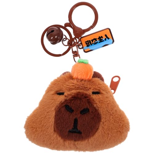Plüsch-Geldbörse Tier-Wechseltaschen Plüsch-Capybaras-Geldbörse Cartoon-Münzbeutel Mit Schlüsselring Dekorativer Für Frauen Und Mädchen von Alasum