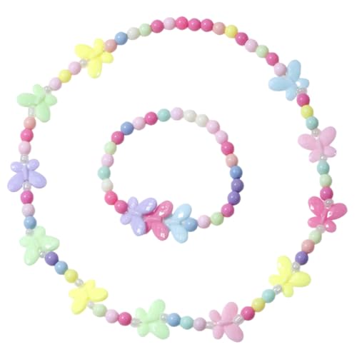 Alasum Schmuckset Acryl Perlen Halskette Armband Bastelset für Mädchen Ab Jahre Buntes Spielschmuck für Kinderpartys Hautfreundlich Modisch Vielseitig Kombinierbar von Alasum