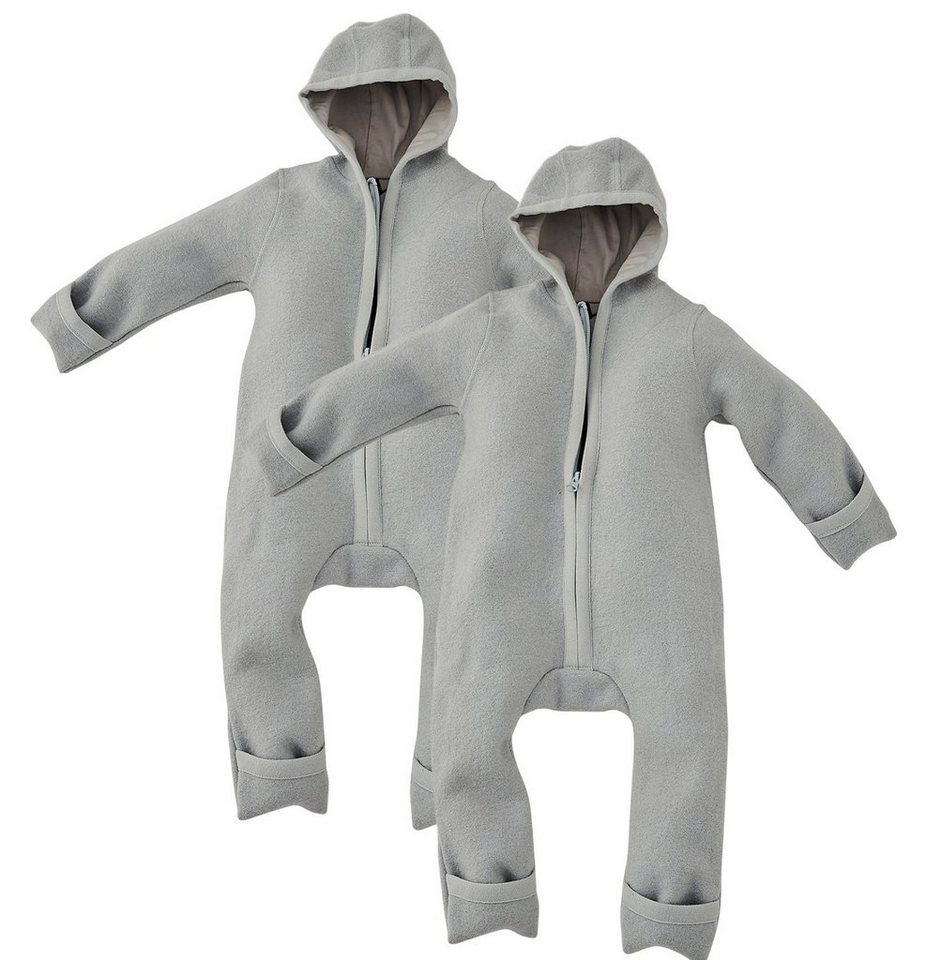 Alavya Home® Overall Walkoverall Bio-Schurwolle (SET, 2-tlg., Jumpsuit) Wollfleece mit Reißverschluss, Walk Woll-Anzug für Kleinkind und Baby von Alavya Home®