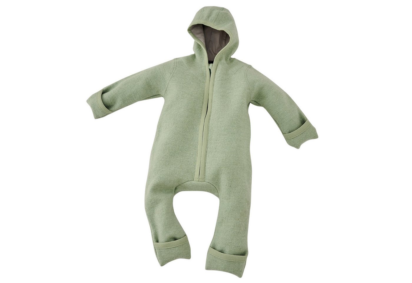 Alavya Home® Overall Walkoverall Bio-Schurwolle (1-tlg) Wollfleece mit Reißverschluss, Walk Woll-Anzug für Kleinkind und Baby von Alavya Home®