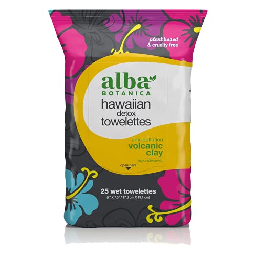 Alba Botanica Hawaiian Anti-Verschmutzung vulkanische Ton-Handtücher, 100 g von Alba Botanica