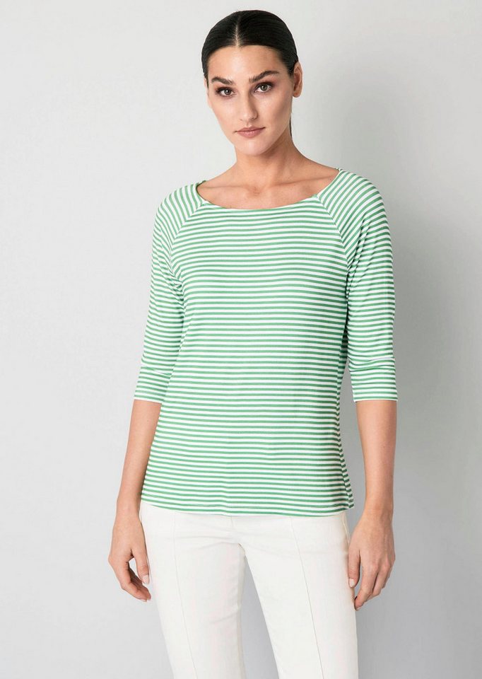 Alba Moda 3/4-Arm-Shirt Shirt mit Streifen von Alba Moda