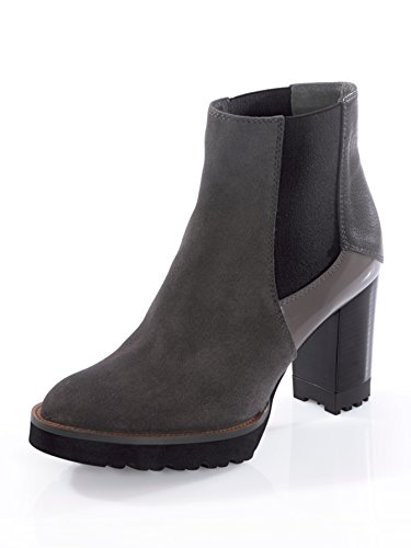 Alba Moda Damen Stiefelette im stilvollen Materialmix 40 von Alba Moda