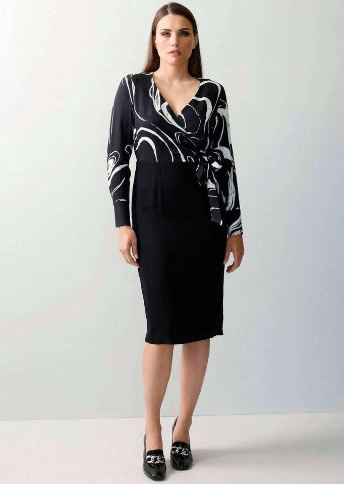 Alba Moda Druckkleid Kleid mit Bindeband in der Taille von Alba Moda