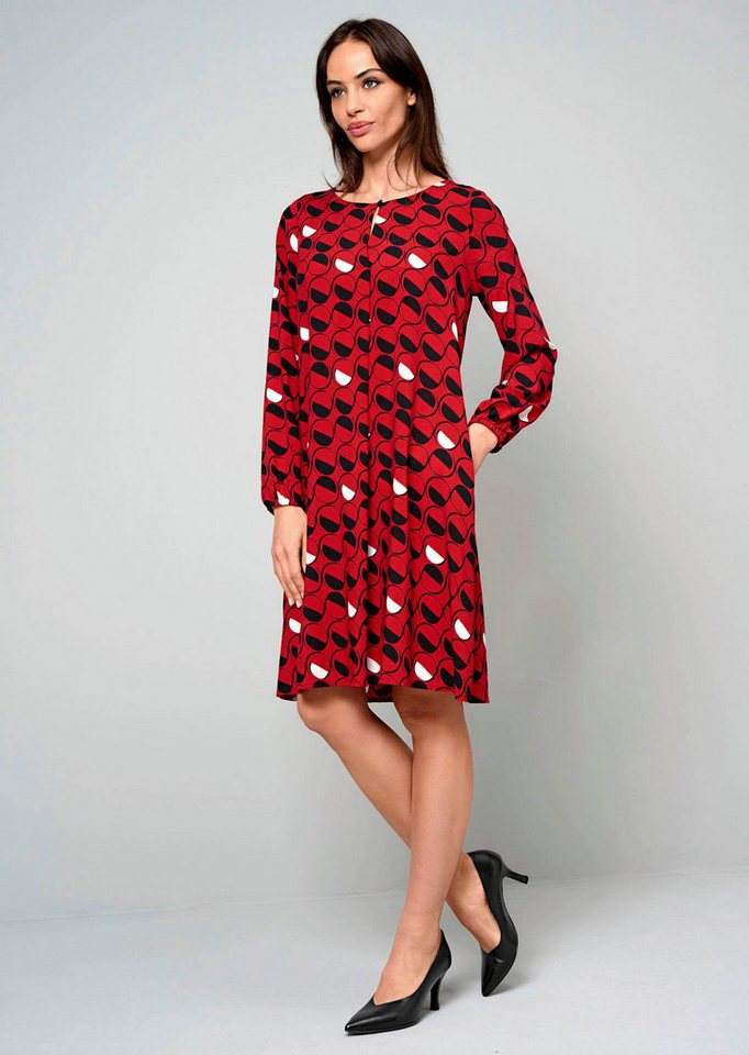 Alba Moda Druckkleid Kleid mit grafischem Dessin von Alba Moda