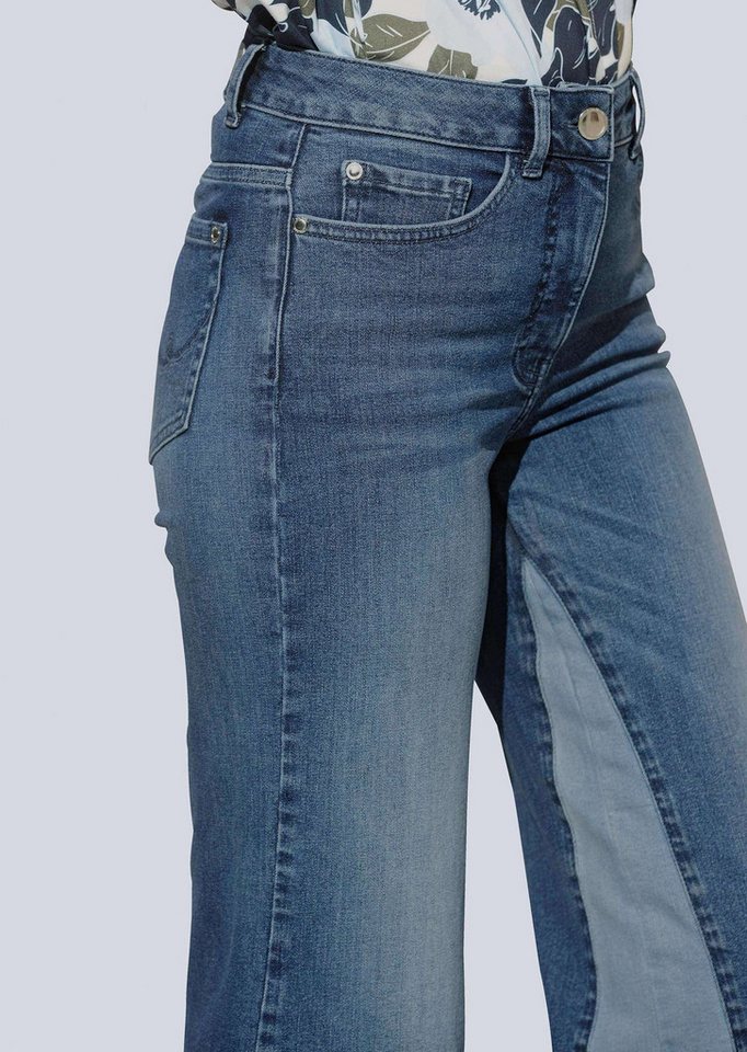 Alba Moda Gerade Jeans Jeansculotte in angesagt weiter Form von Alba Moda