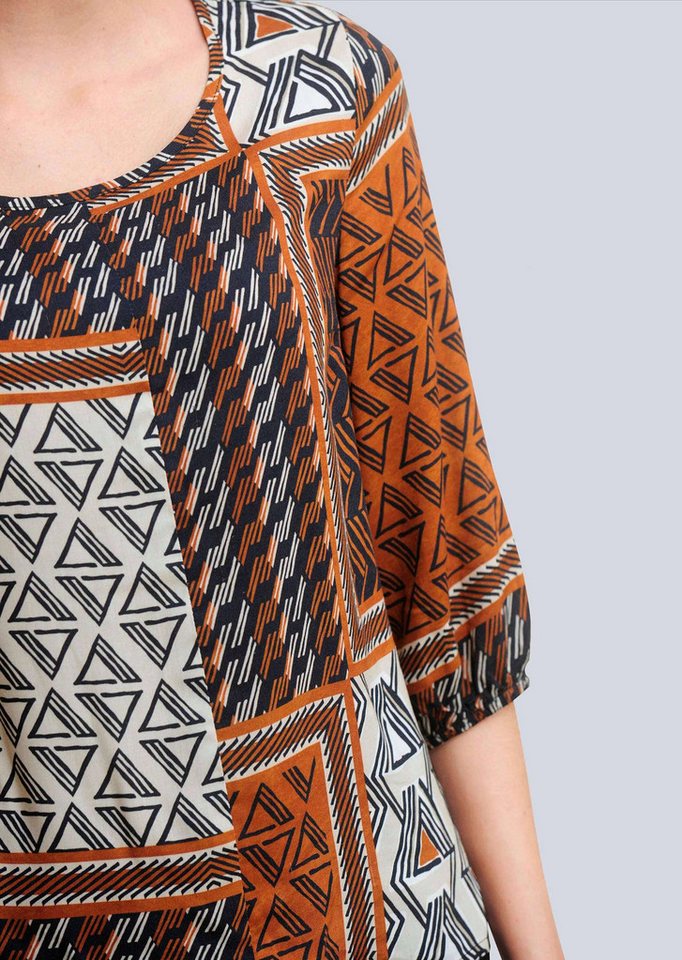 Alba Moda Hemdbluse Bluse in mordener Patchoptik von Alba Moda