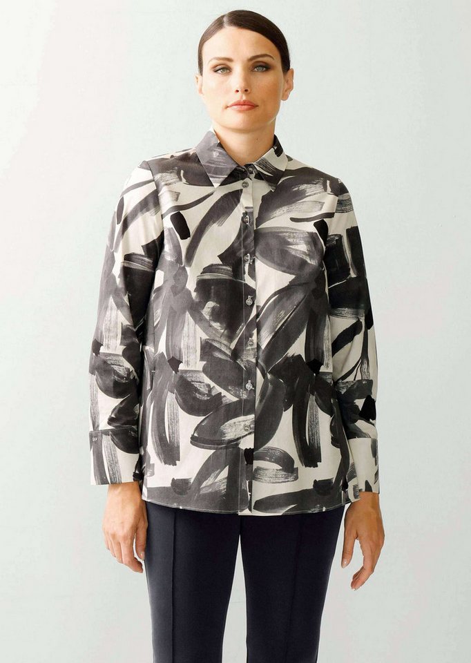 Alba Moda Hemdbluse Bluse mit Knopfleiste von Alba Moda