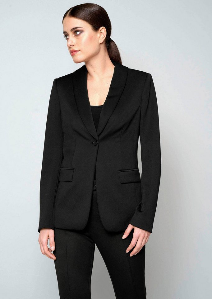 Alba Moda Kurzblazer Blazer mit Schalkragen von Alba Moda