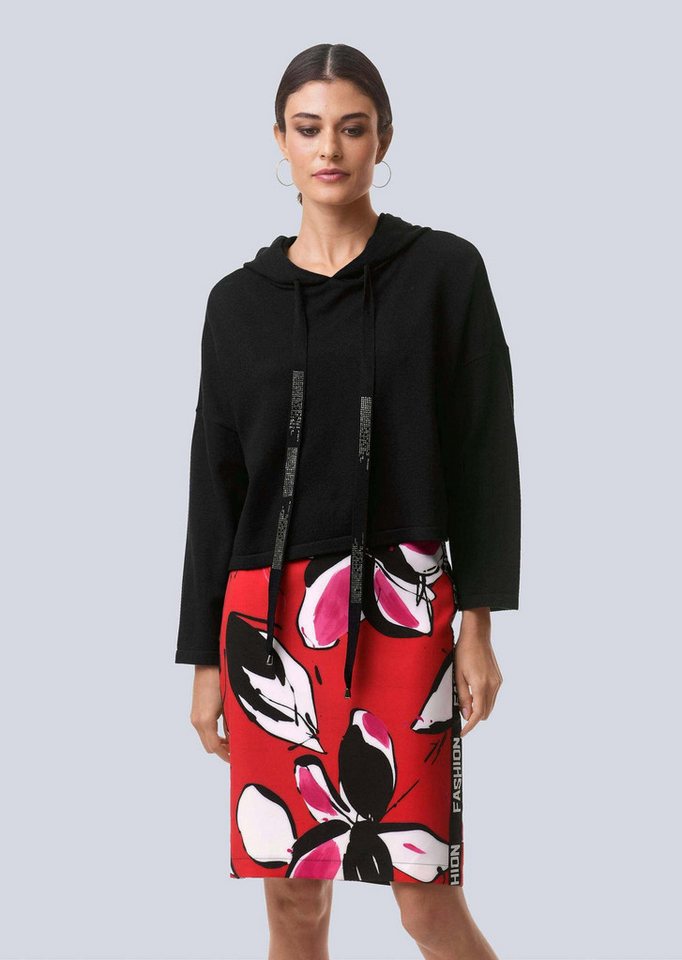 Alba Moda Midirock Rock mit floralem Dessin von Alba Moda