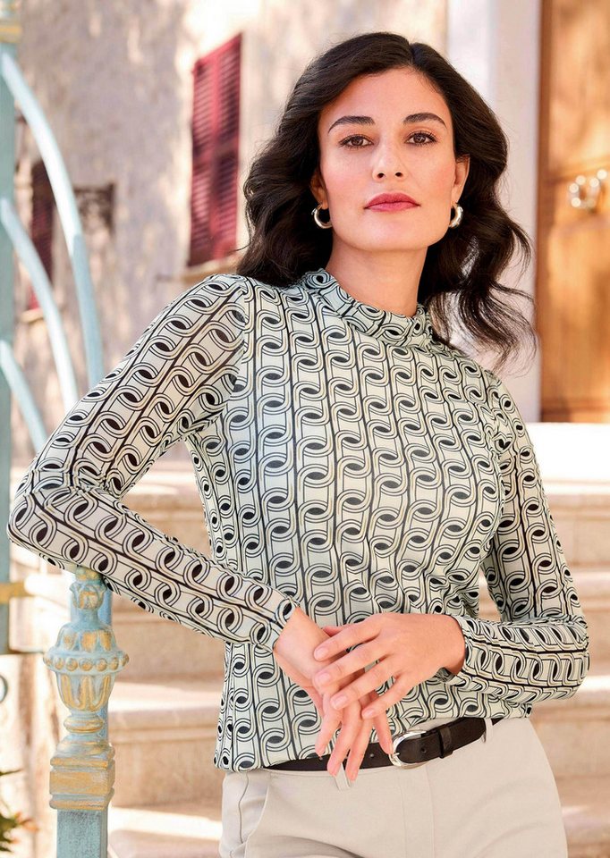 Alba Moda Print-Shirt Rollkragenshirt von Alba Moda