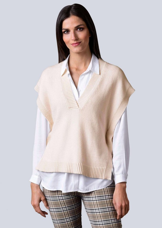 Alba Moda Pullunder Pullunder in lässiger Oversized-Form Alba Moda Pullunder Pullunder in lässiger Oversized-Form von Alba Moda
