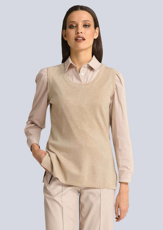 Alba Moda Pullunder Pullunder mit Seitennahtschlitz von Alba Moda