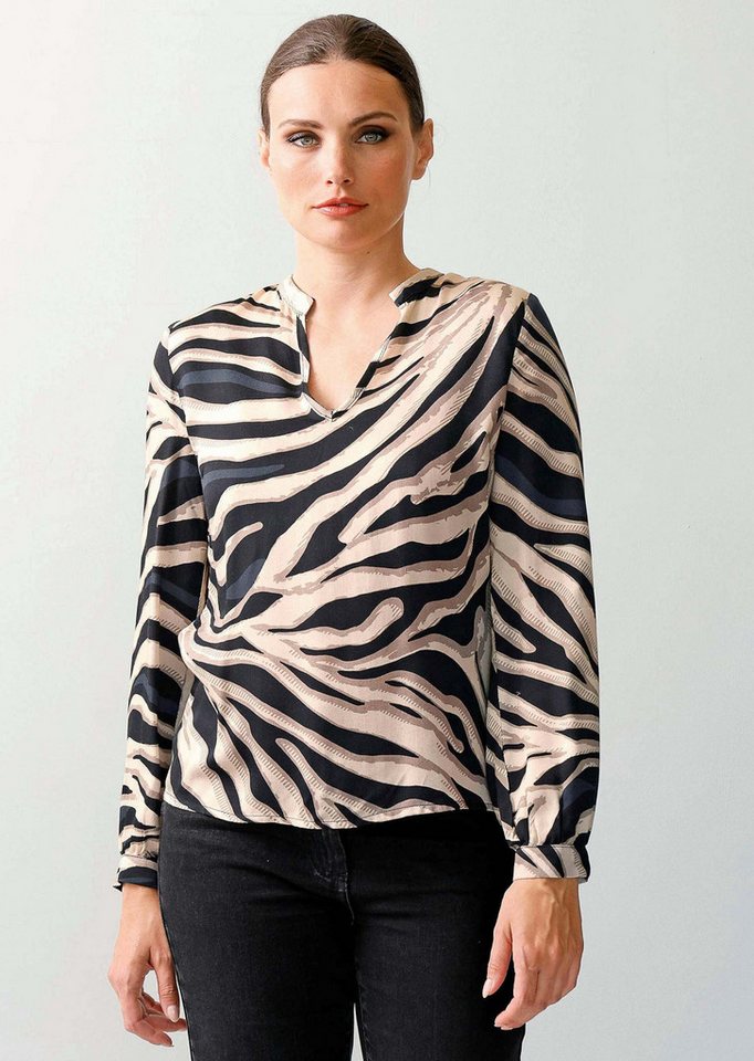 Alba Moda Schlupfbluse Bluse in Animaldessin von Alba Moda