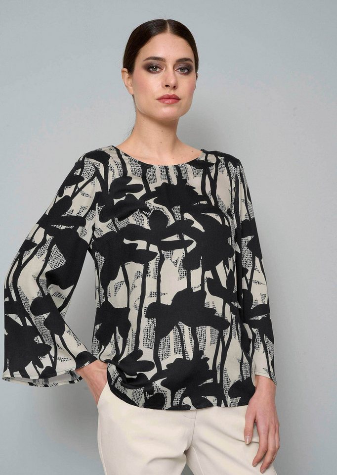 Alba Moda Schlupfbluse Bluse mit Zierband im Rücken von Alba Moda