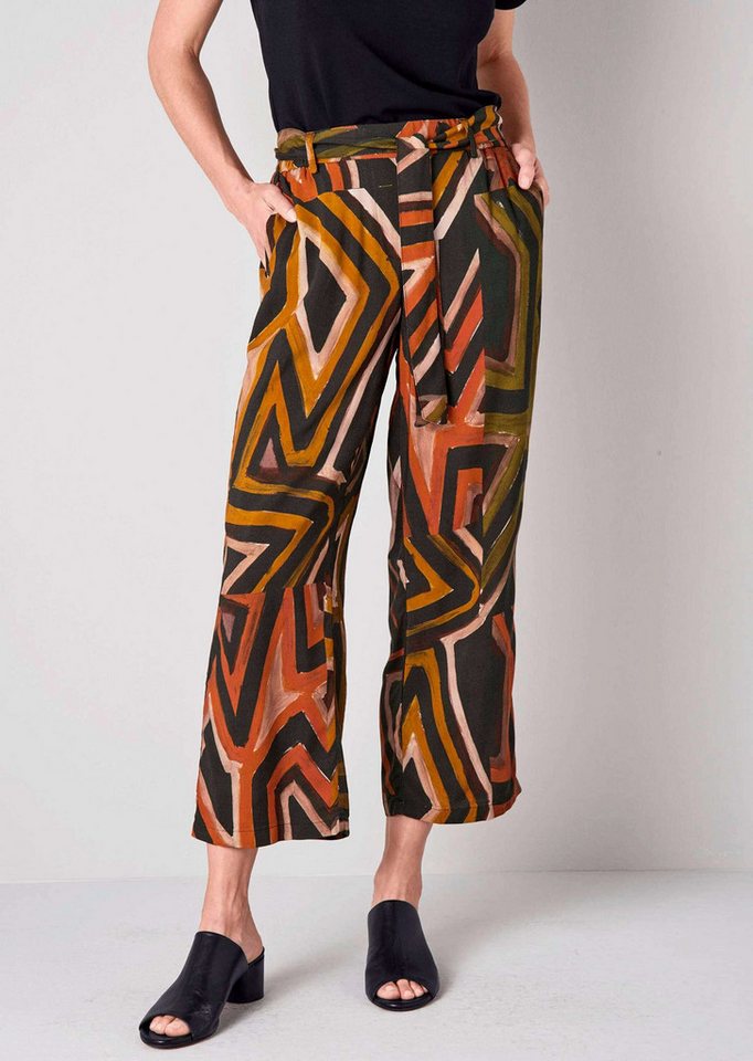 Alba Moda Schlupfhose Culotte mit Ethno-Druckdessin von Alba Moda