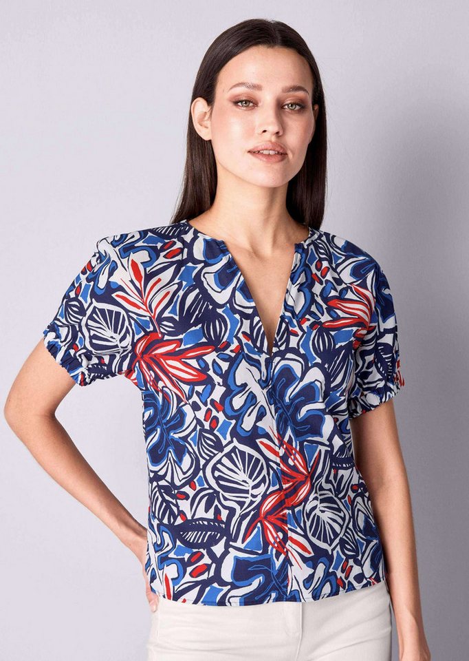 Alba Moda Shirtbluse Bluse mit V-Ausschnitt Alba Moda Shirtbluse Bluse mit V-Ausschnitt von Alba Moda