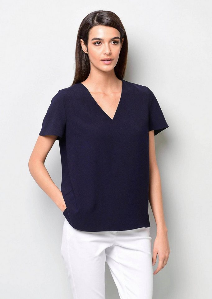 Alba Moda Shirtbluse Bluse mit V-Ausschnitt Alba Moda Shirtbluse Bluse mit V-Ausschnitt von Alba Moda