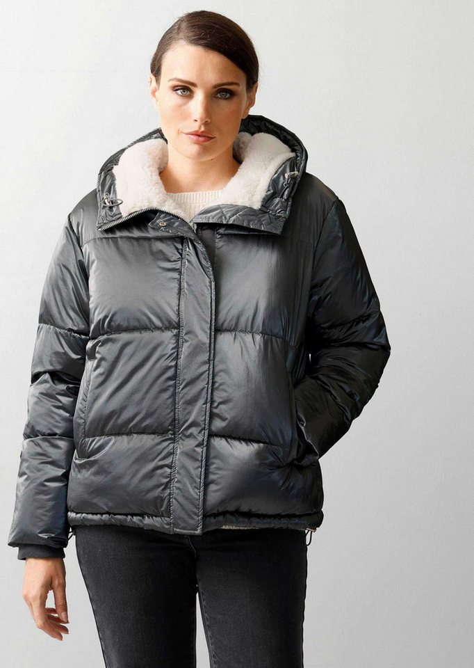 Alba Moda Steppjacke Steppjacke mit Teddyfell von Alba Moda