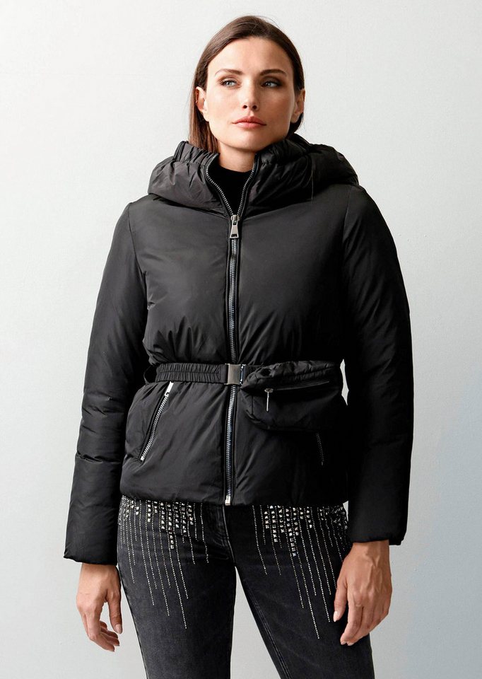 Alba Moda Steppjacke Steppjacke mit abnehmbarer Bauchtasche von Alba Moda