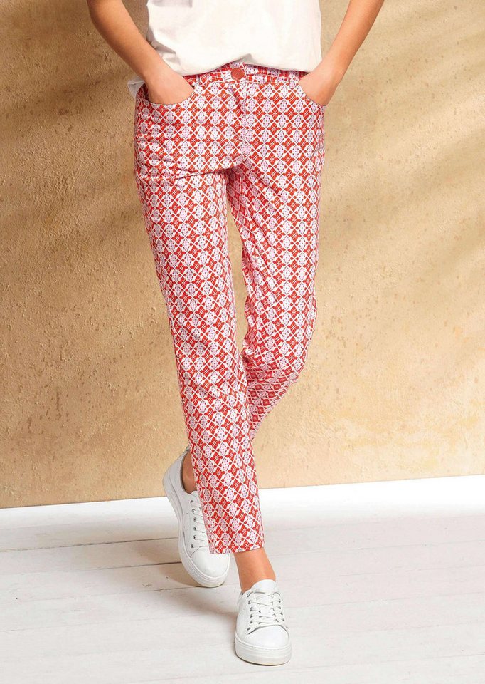 Alba Moda Stoffhose Hose in modischen Dessin von Alba Moda