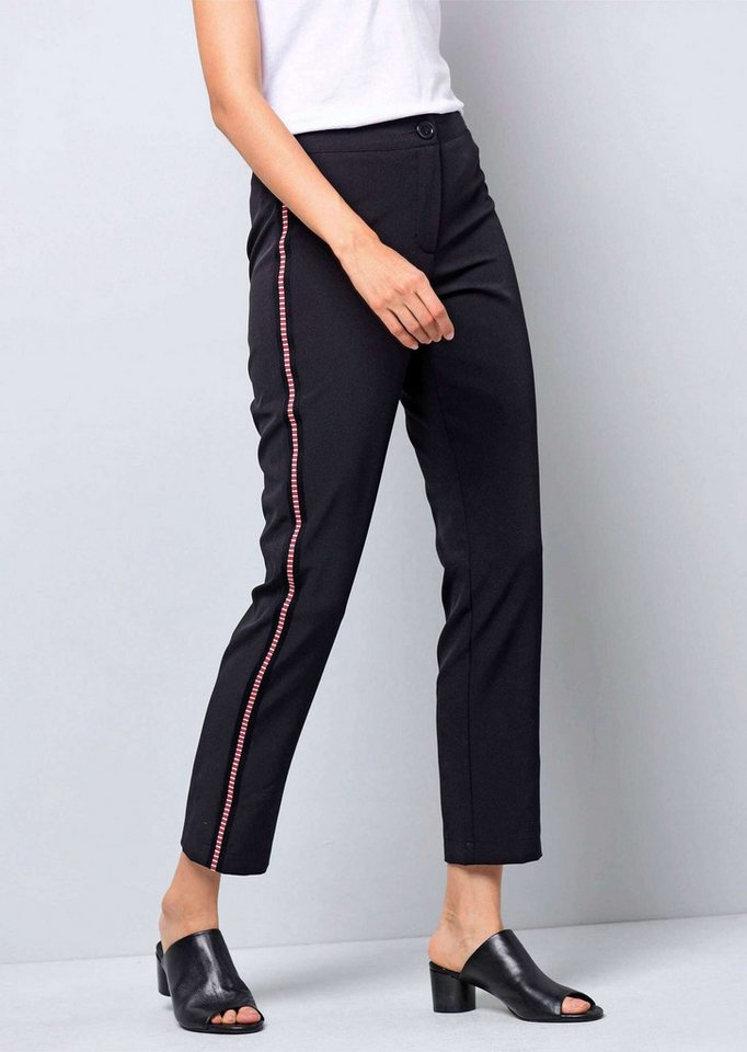 Alba Moda Stoffhose Hose mit Beinverzierung von Alba Moda