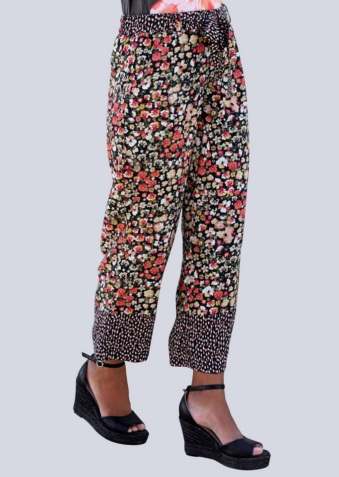 Alba Moda Strandhose Strandhose mit getupften Kontrasteinsätzen von Alba Moda