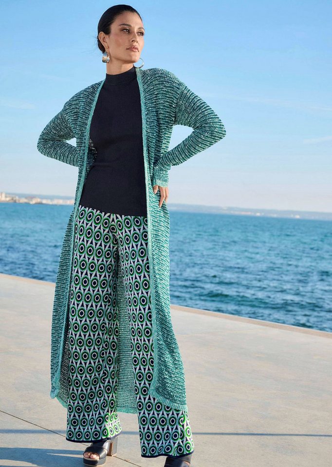 Alba Moda Strickjacke Strickmantel mit Effektgarn von Alba Moda