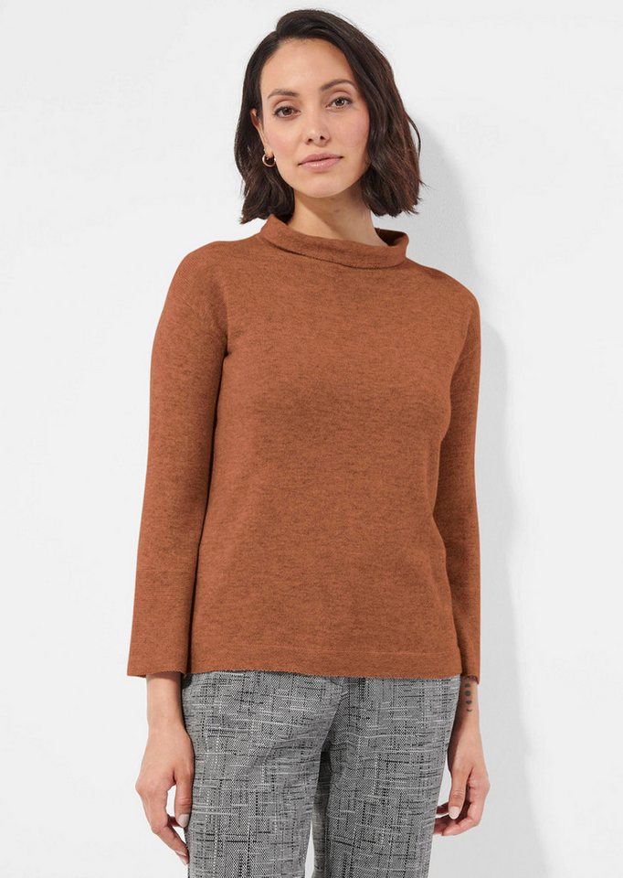 Alba Moda Strickpullover Pullover mit Stehkragen von Alba Moda