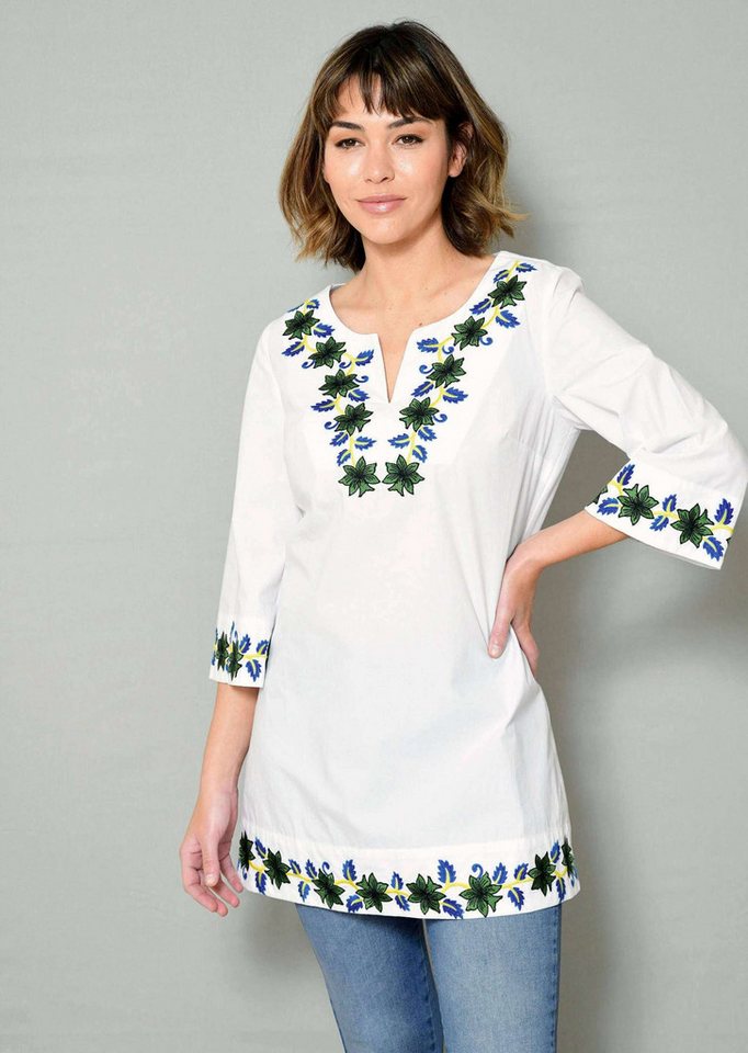 Alba Moda Tunika Tunika mit dekorativer Stickerei von Alba Moda