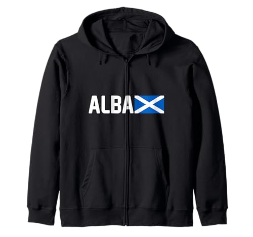 Alba Schottland St. Andrews Flagge Männer Frauen Geschenk Kapuzenjacke von Alba Scotland Scottish Pride