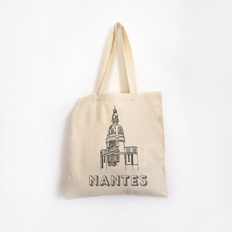 Lu Nantes Turm - Baumwoll-Tragetasche Lu Nantes Turm - Baumwoll-Tragetasche von AlbaneHshop