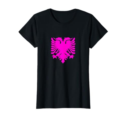 Albanien Flagge Albanischer Adler Frauen Mädchen Geschenk T-Shirt von Albanerin Geschenkidee Frau Tochter Kosovo Albaner