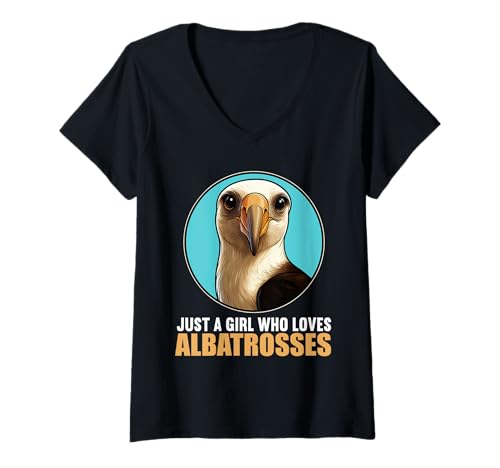 Damen Albatrosse Albatros T-Shirt mit V-Ausschnitt Damen Albatrosse Albatros T-Shirt mit V-Ausschnitt von Albatrosse Albatros Tier Shop