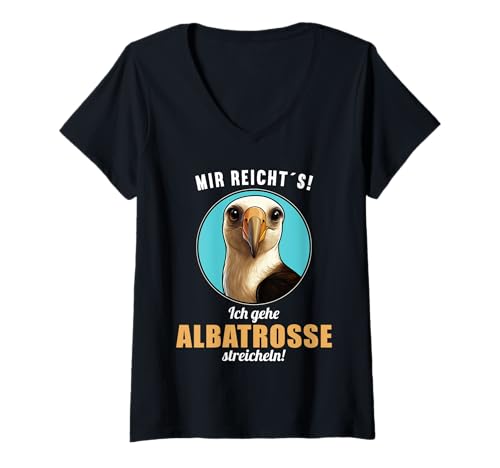 Damen Albatrosse Albatros T-Shirt mit V-Ausschnitt Damen Albatrosse Albatros T-Shirt mit V-Ausschnitt von Albatrosse Albatros Tier Shop