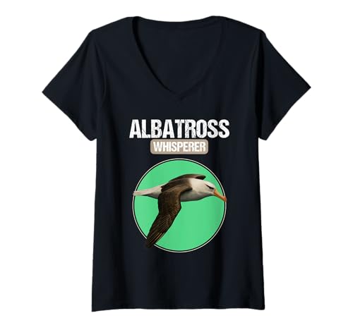 Damen Albatrosse Albatros T-Shirt mit V-Ausschnitt Damen Albatrosse Albatros T-Shirt mit V-Ausschnitt von Albatrosse Albatros Tier Shop