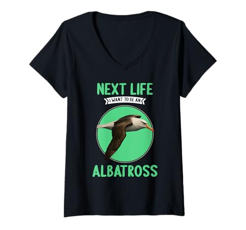 Damen Albatrosse Albatros T-Shirt mit V-Ausschnitt Damen Albatrosse Albatros T-Shirt mit V-Ausschnitt von Albatrosse Albatros Tier Shop