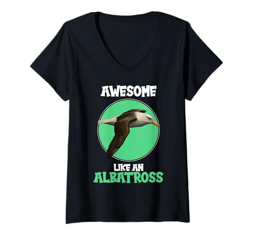 Damen Albatrosse Albatros T-Shirt mit V-Ausschnitt Damen Albatrosse Albatros T-Shirt mit V-Ausschnitt von Albatrosse Albatros Tier Shop