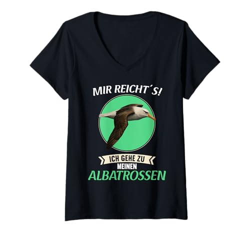 Damen Albatrosse Albatros T-Shirt mit V-Ausschnitt Damen Albatrosse Albatros T-Shirt mit V-Ausschnitt von Albatrosse Albatros Tier Shop