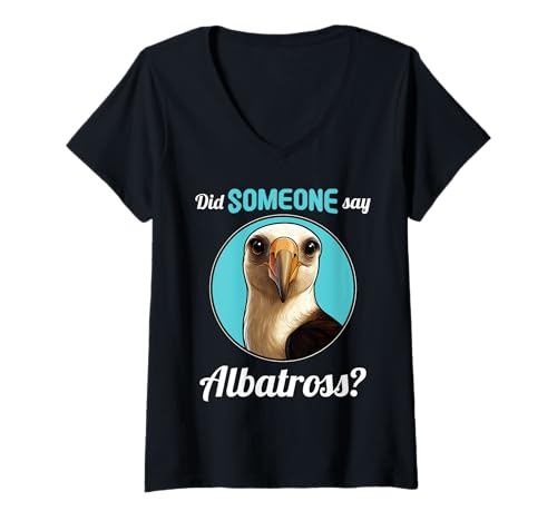 Damen Albatrosse Albatros T-Shirt mit V-Ausschnitt Damen Albatrosse Albatros T-Shirt mit V-Ausschnitt von Albatrosse Albatros Tier Shop