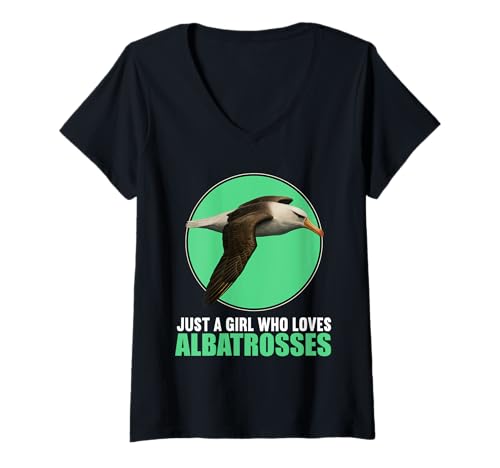 Damen Albatrosse Albatros T-Shirt mit V-Ausschnitt Damen Albatrosse Albatros T-Shirt mit V-Ausschnitt von Albatrosse Albatros Tier Shop